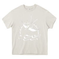 Cream Captain Jack Sparrow Tattoo WHITE Heavy Core Tee - minhPixels