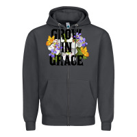 Smoke Grow In Grace Zipper Hoodie - LillyAllenDesigns