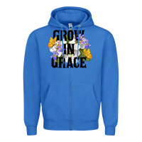 True Royal Grow In Grace Zipper Hoodie - LillyAllenDesigns