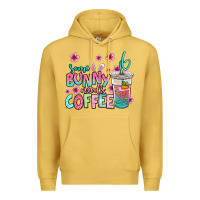Antique Gold some bunny needs coffee easter Premium Hoodie - Jasminsmagicworld