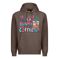 Coffee some bunny needs coffee easter Premium Hoodie - Jasminsmagicworld
