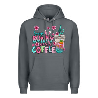 Rock some bunny needs coffee easter Premium Hoodie - Jasminsmagicworld