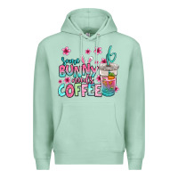 Seafoam some bunny needs coffee easter Premium Hoodie - Jasminsmagicworld