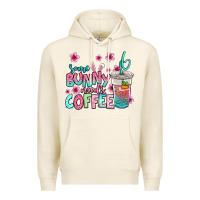 Tofu some bunny needs coffee easter Premium Hoodie - Jasminsmagicworld