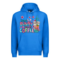 True Royal some bunny needs coffee easter Premium Hoodie - Jasminsmagicworld