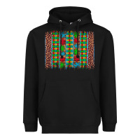 Black autism awareness leopard puzzle brush stroke Heavyweight Hoodie - Artiststas