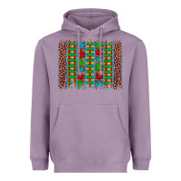 Lavender autism awareness leopard puzzle brush stroke Heavyweight Hoodie - Artiststas