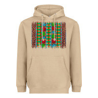 Mushroom autism awareness leopard puzzle brush stroke Heavyweight Hoodie - Artiststas