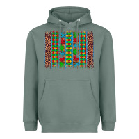 Sage autism awareness leopard puzzle brush stroke Heavyweight Hoodie - Artiststas