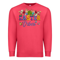 Cardinal easter vibes and butterfly with bunny and flowers Premium Sweatshirt - Artiststas