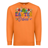 Carrot easter vibes and butterfly with bunny and flowers Premium Sweatshirt - Artiststas