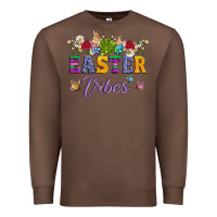 Chestnut easter vibes and butterfly with bunny and flowers Premium Sweatshirt - Artiststas