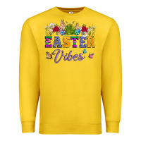 Lemon easter vibes and butterfly with bunny and flowers Premium Sweatshirt - Artiststas