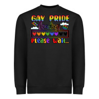 Black gay pride loading please wait Heavyweight Sweatshirt - LillyAllenDesigns