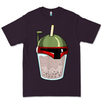 Plum bubble fett boba tea funny sci fi pun pearl milk tea gift t shirt Premium Tee - minhPixels