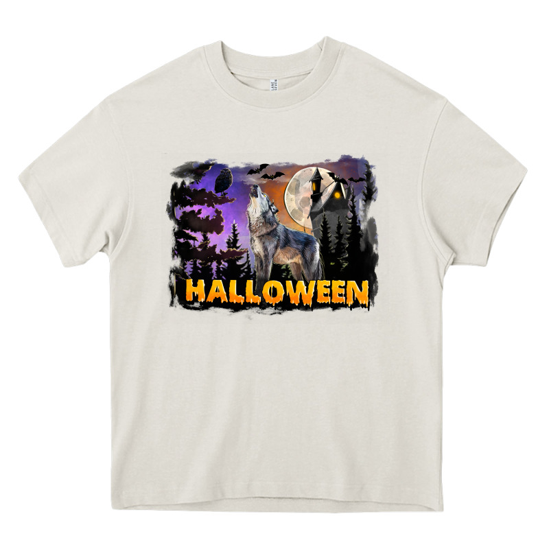 Halloween Wolf Heavy Core Tee by LillyAllenDesigns | Teevron