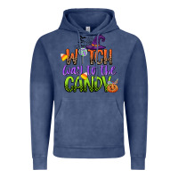 Vintage Denim witch way to the candy Vintage Hoodie - CowGirlArtShop