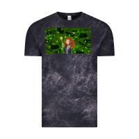 Cloud Black wizard girl and cat Vintage Tee - TumblerDesignByShophia