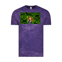 Cloud Purple wizard girl and cat Vintage Tee - TumblerDesignByShophia