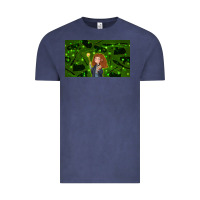 Vintage Denim wizard girl and cat Vintage Tee - TumblerDesignByShophia