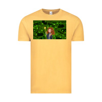 Vintage Mustard wizard girl and cat Vintage Tee - TumblerDesignByShophia