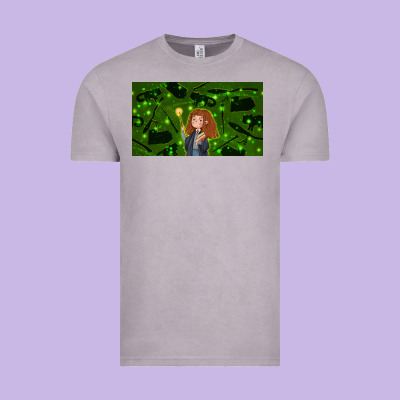 Wizard Girl And Cat Vintage Tee Designed By Tumblerdesignbyshophia
