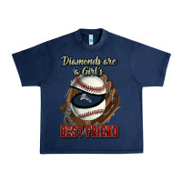 Navy Diamonds are a girl's best friend Baseball Urban Heavy Tee - HowdyJamesFarm