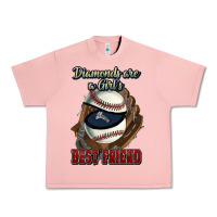 Salmon Diamonds are a girl's best friend Baseball Urban Heavy Tee - HowdyJamesFarm