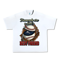 White Diamonds are a girl's best friend Baseball Urban Heavy Tee - HowdyJamesFarm