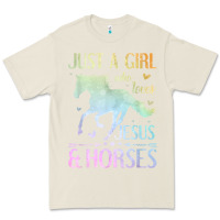 Bone Jesus And Horses, Horse Gifts For Girls, Women Premium Tee - minhPixels
