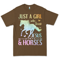Cacao Jesus And Horses, Horse Gifts For Girls, Women Premium Tee - minhPixels