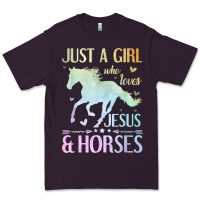 Jesus And Horses, Horse Gifts For Girls, Women Premium Tee | Teevron