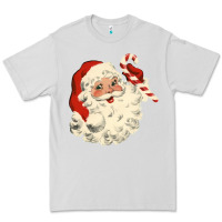 Dove Grey santa vintage face Premium Tee - minhPixels