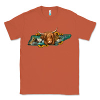 Copper tennessee map long haired cow Classic Tee - Jasminsmagicworld