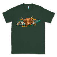 Sports Green tennessee map long haired cow Classic Tee - Jasminsmagicworld