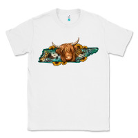 White tennessee map long haired cow Classic Tee - Jasminsmagicworld