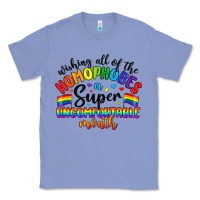 Colony Blue wishing all of the homophobes uncomfortable month Classic Tee - Artiststas