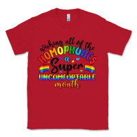 Red wishing all of the homophobes uncomfortable month Classic Tee - Artiststas