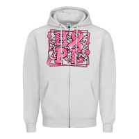 Dove Grey hope breast cancer awareness ribbon Zipper Hoodie - LillyAllenDesigns