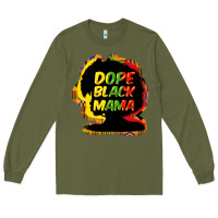 Army Green Dope black mama Long Sleeve Tee - HowdyJamesFarm