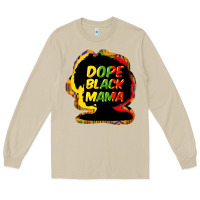 Mushroom Dope black mama Long Sleeve Tee - HowdyJamesFarm