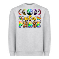 Heather Grey not a phase pride moon Heavyweight Sweatshirt - LillyAllenDesigns