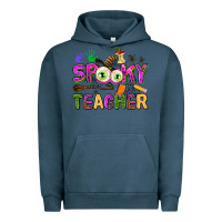 Pigment Midnight Navy spooky teacher Urban Hoodie - AdoDesignShop