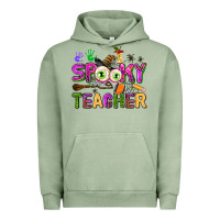 Pigment Oil Green spooky teacher Urban Hoodie - AdoDesignShop
