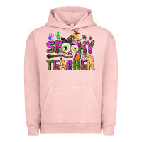 Pigment Salmon spooky teacher Urban Hoodie - AdoDesignShop