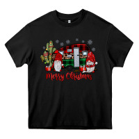 Black merry christmas gnome caravan Heavy Core Tee - JahusDesignShop