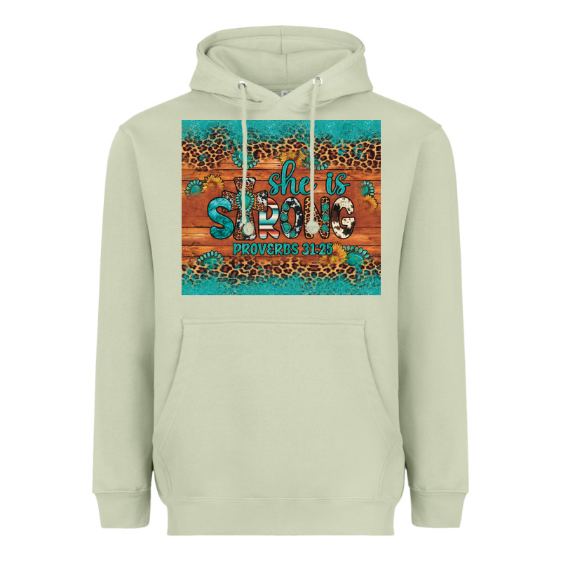 She Is Strong Gemstone Sunflower Leopard Heavyweight Hoodie by Artiststas | Teevron
