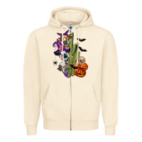Sandshell halloween cows Zipper Hoodie - LillyAllenDesigns