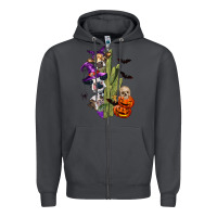 Smoke halloween cows Zipper Hoodie - LillyAllenDesigns