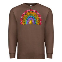 Chestnut easter and spring with flowers carrots butterfly and sunflower rainbow Premium Sweatshirt - Artiststas